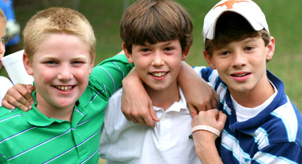Boys at a Christian summer camp